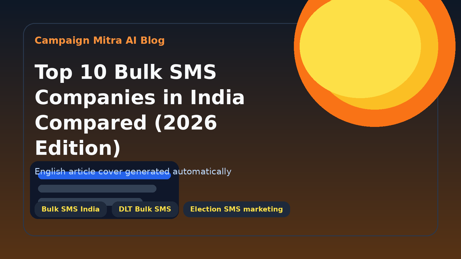 Top 10 Bulk SMS Companies in India Compared (2026 Edition)