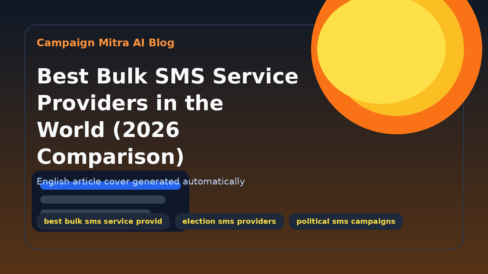 Best Bulk SMS Service Providers in the World (2026 Comparison)