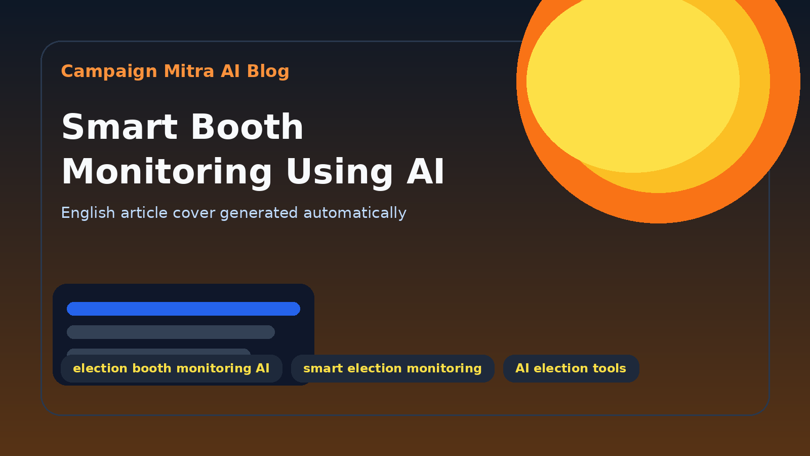 Smart Booth Monitoring Using AI