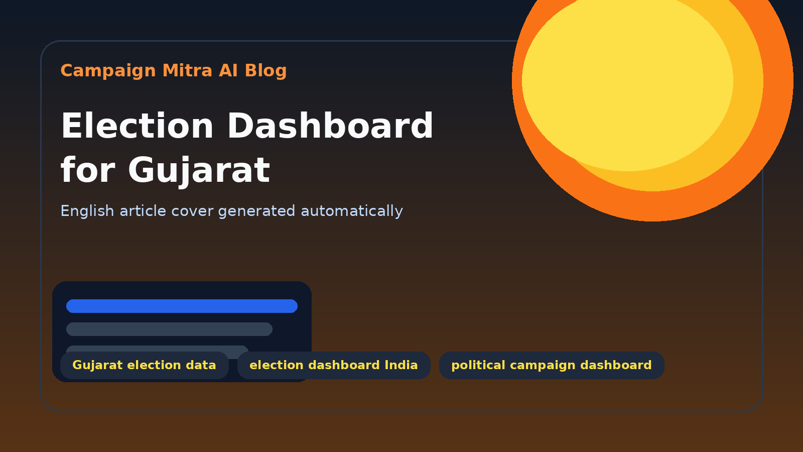 Election Dashboard for Gujarat