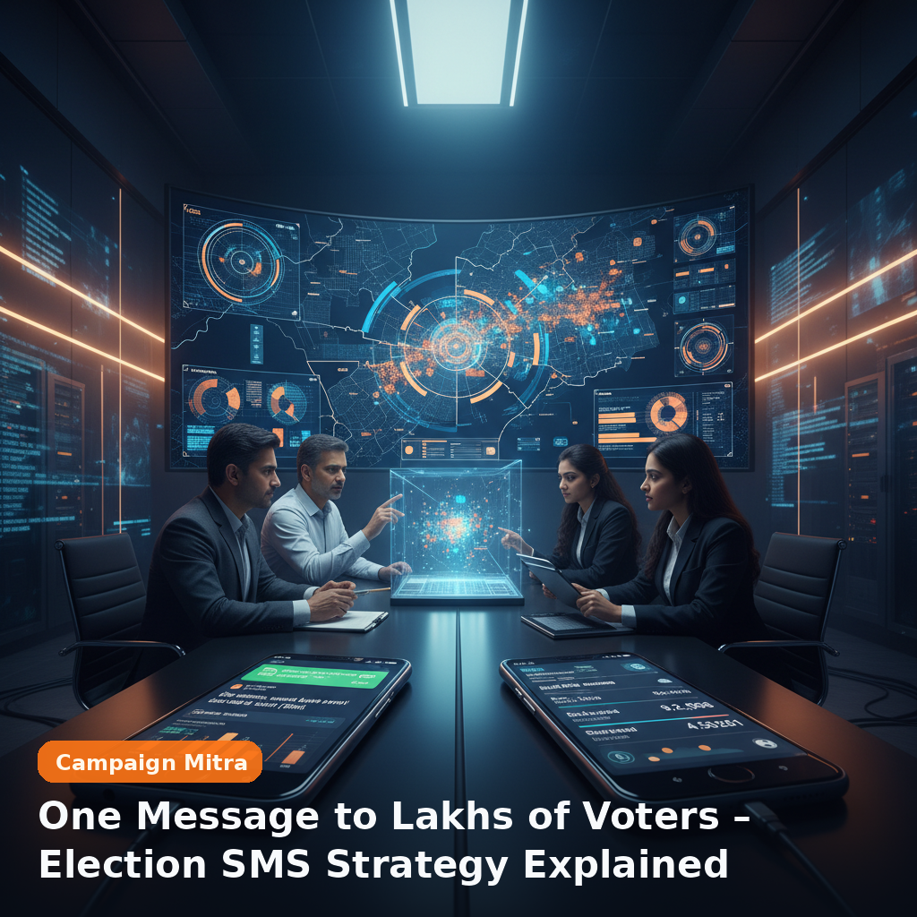 One Message to Lakhs of Voters – Election SMS Strategy Explained