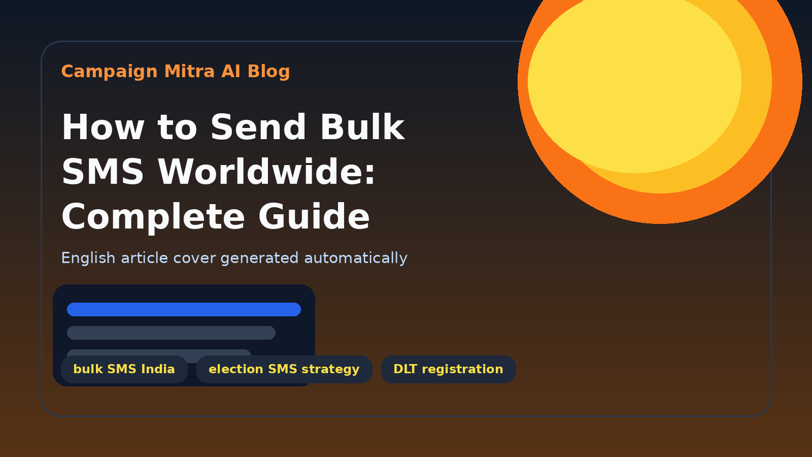 How to Send Bulk SMS Worldwide: Complete Guide