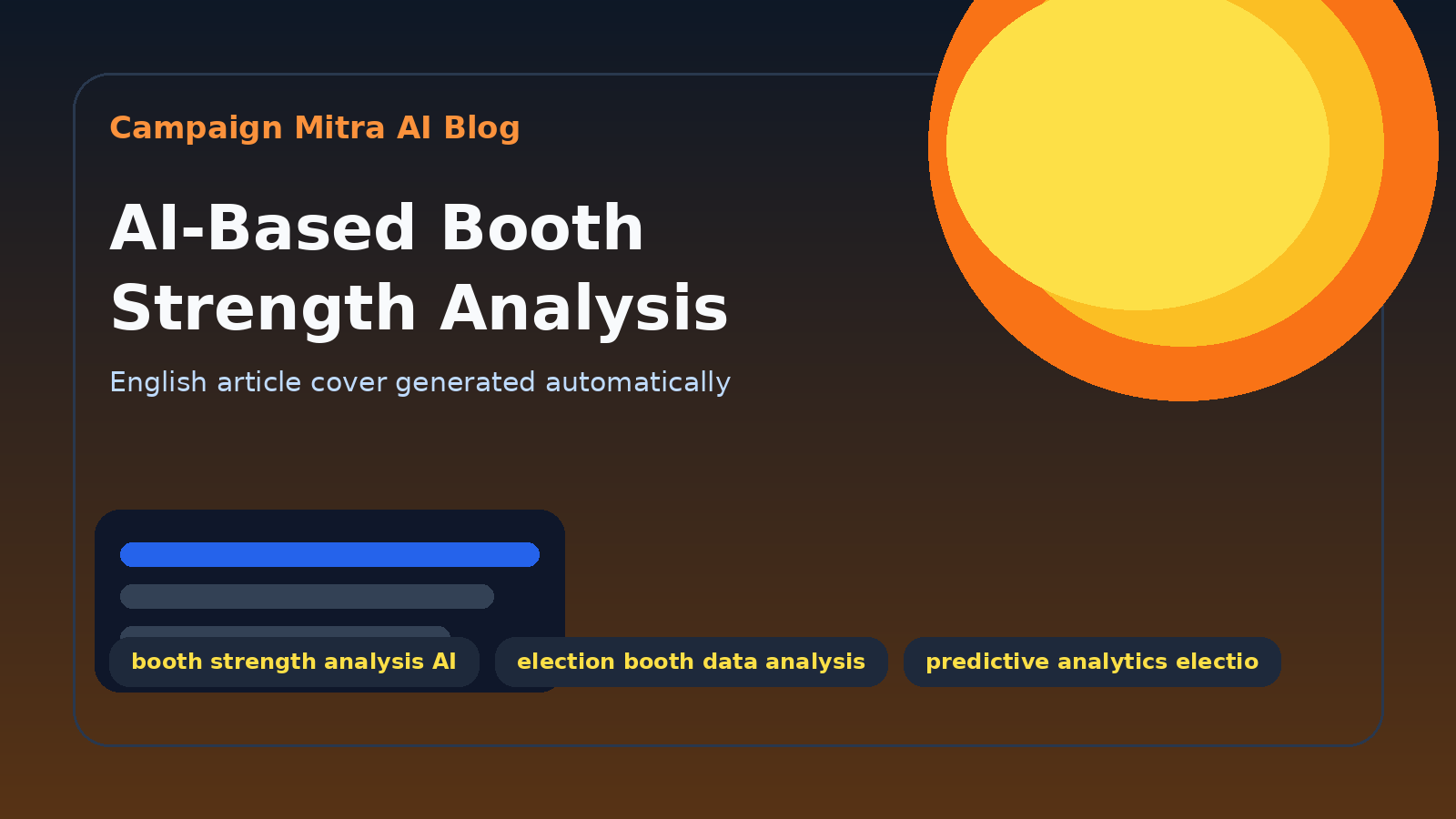AI-Based Booth Strength Analysis
