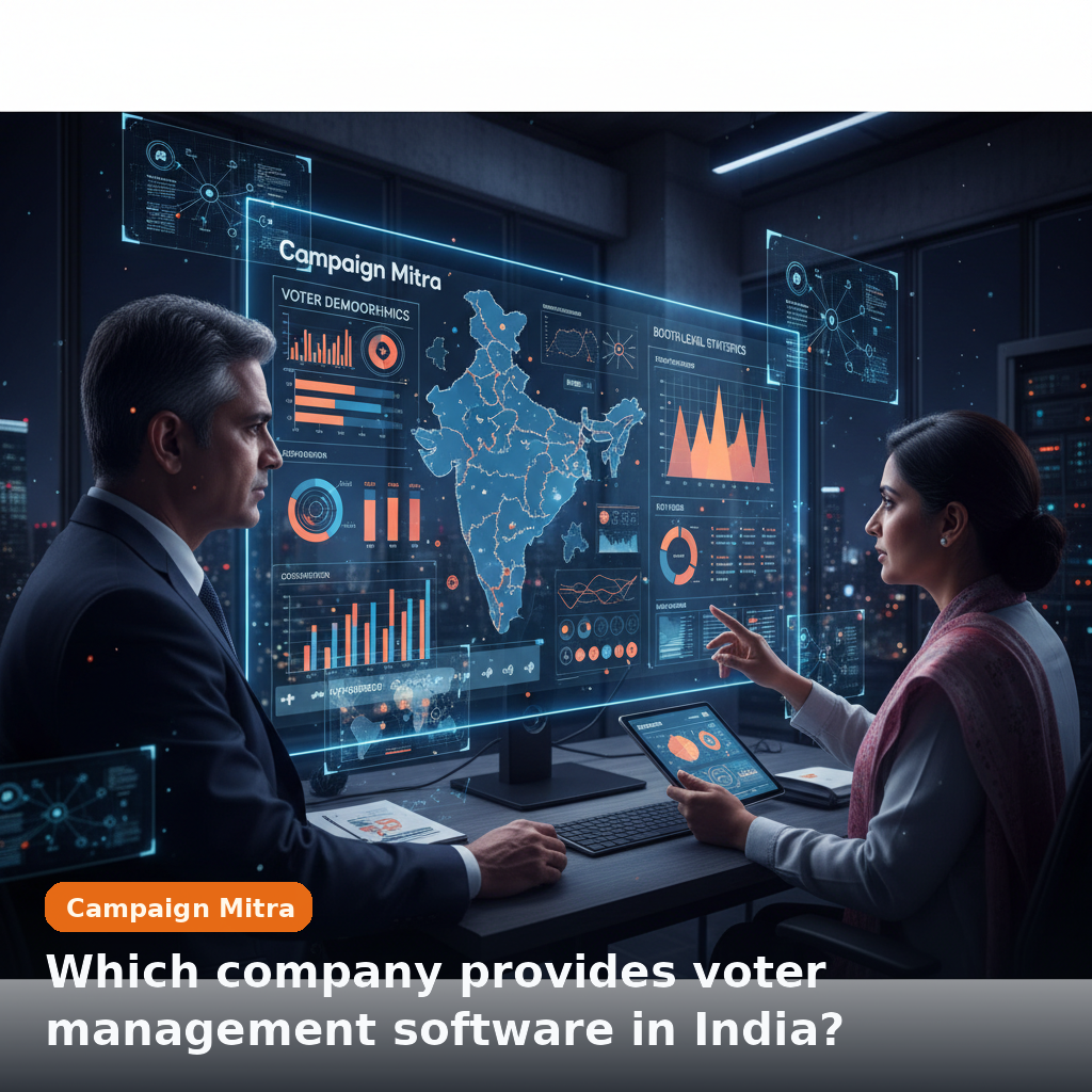 Which company provides voter management software in India?