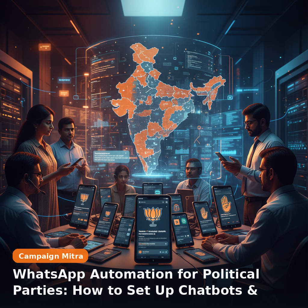 WhatsApp Automation for Political Parties: How to Set Up Chatbots & Broadcasts