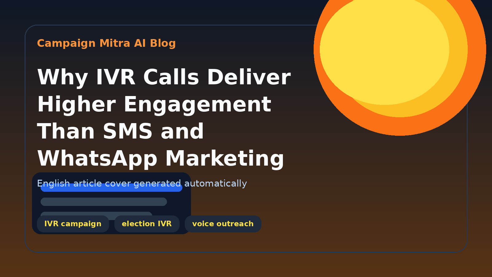 Why IVR Calls Deliver Higher Engagement Than SMS and WhatsApp Marketing