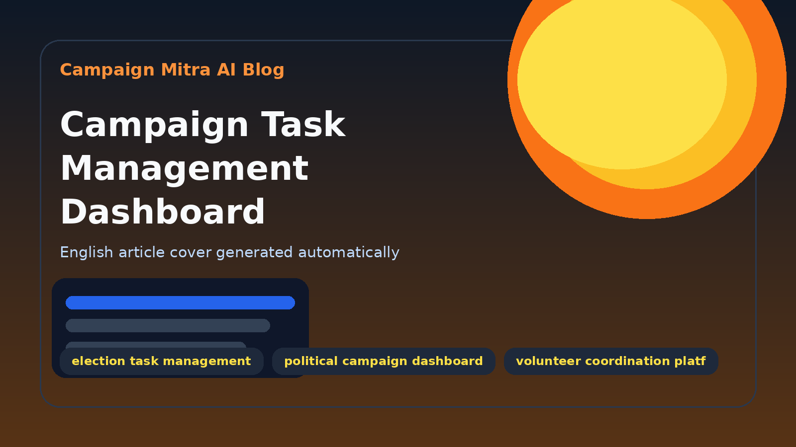 Campaign Task Management Dashboard