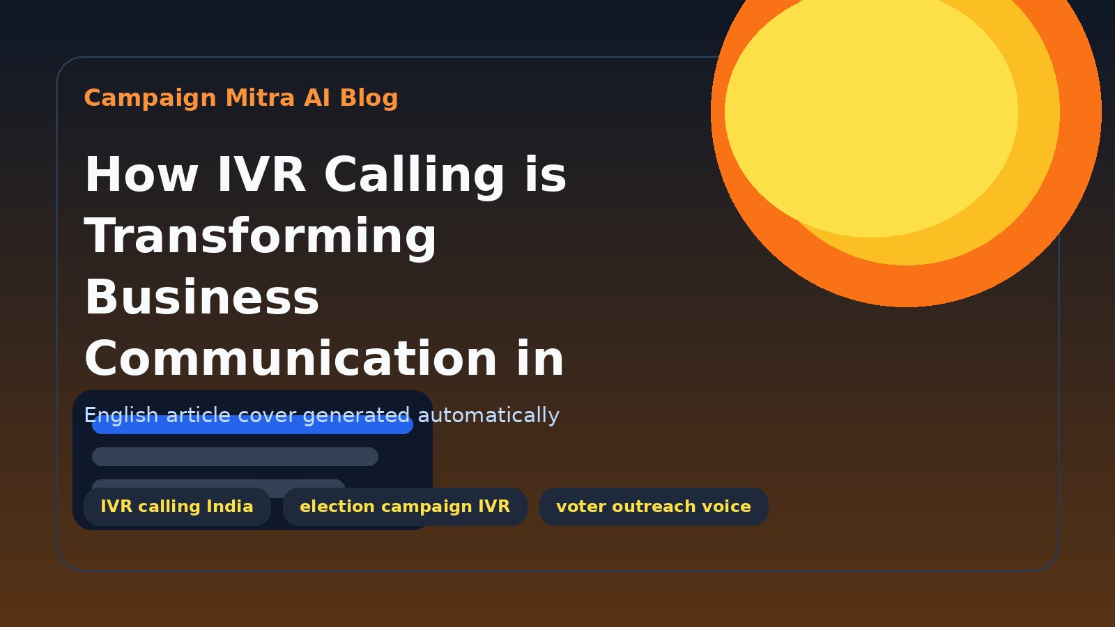 How IVR Calling is Transforming Business Communication in India and Globally