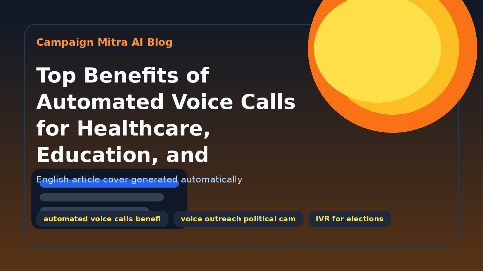 Top Benefits of Automated Voice Calls for Healthcare, Education, and Politics
