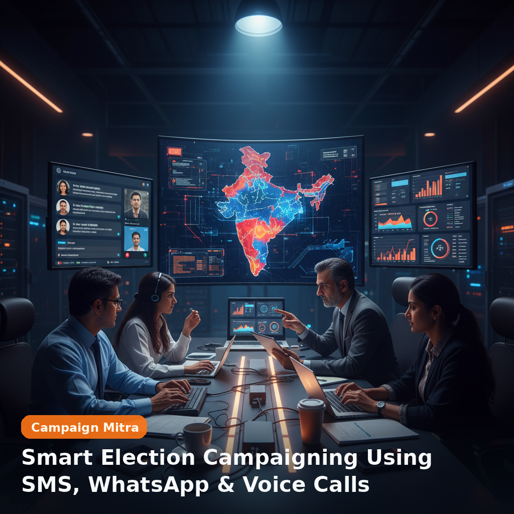 Smart Election Campaigning Using SMS, WhatsApp & Voice Calls