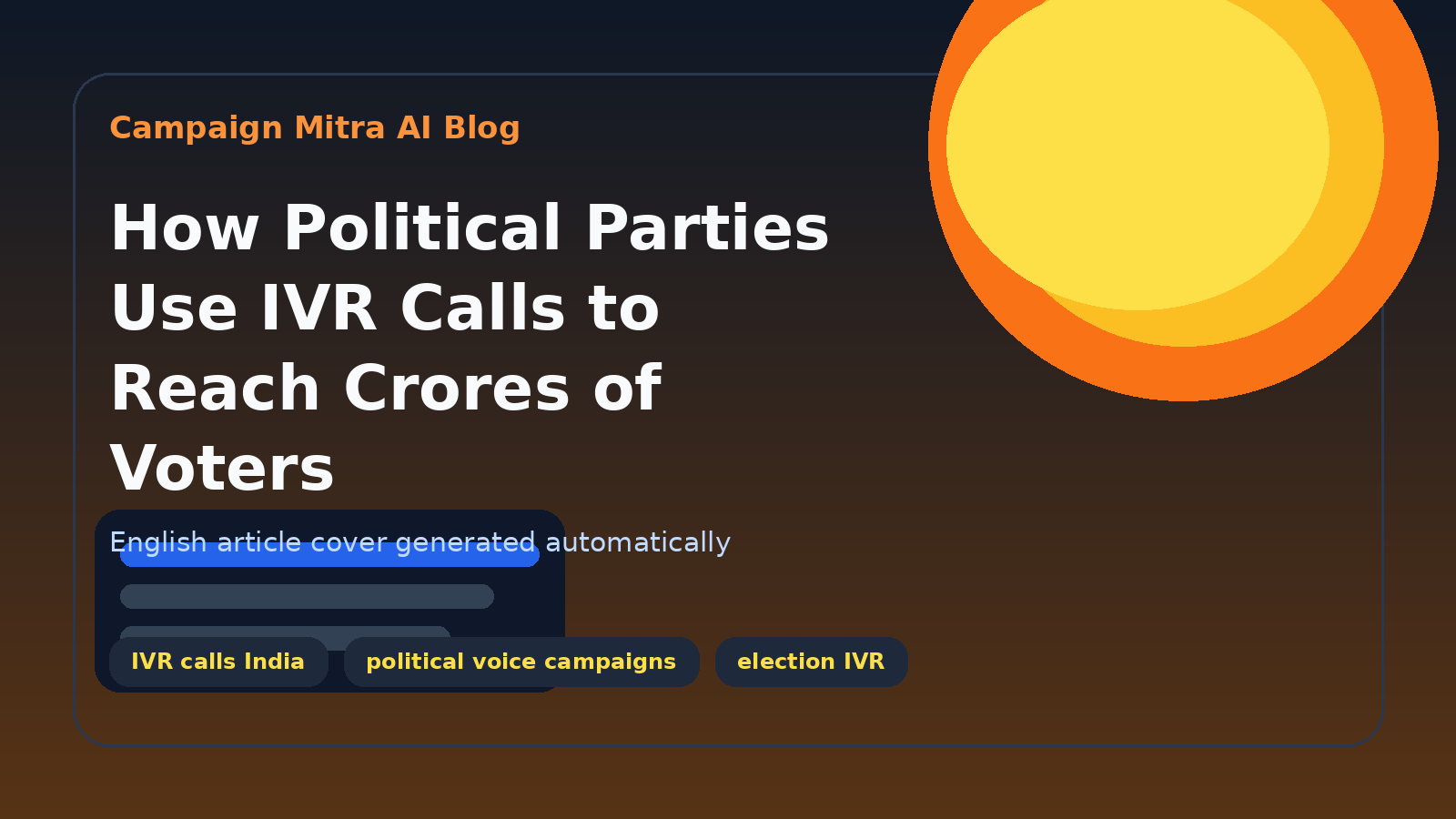 How Political Parties Use IVR Calls to Reach Crores of Voters