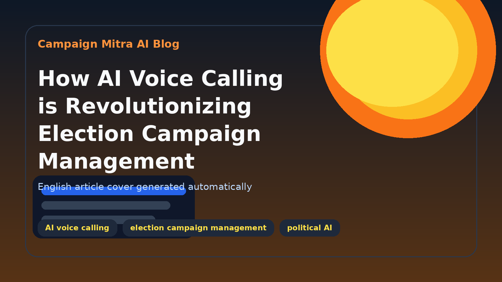 How AI Voice Calling is Revolutionizing Election Campaign Management
