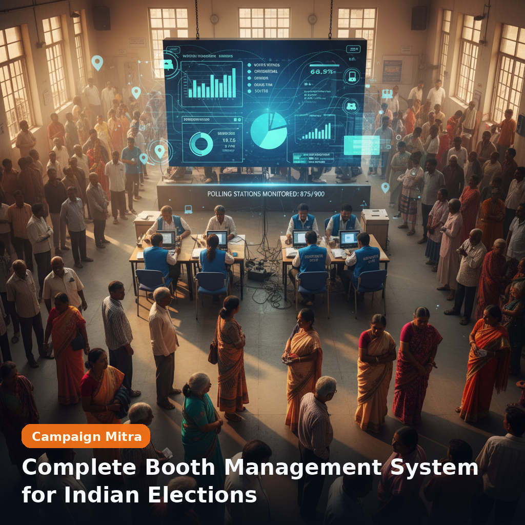 Complete Booth Management System for Indian Elections
