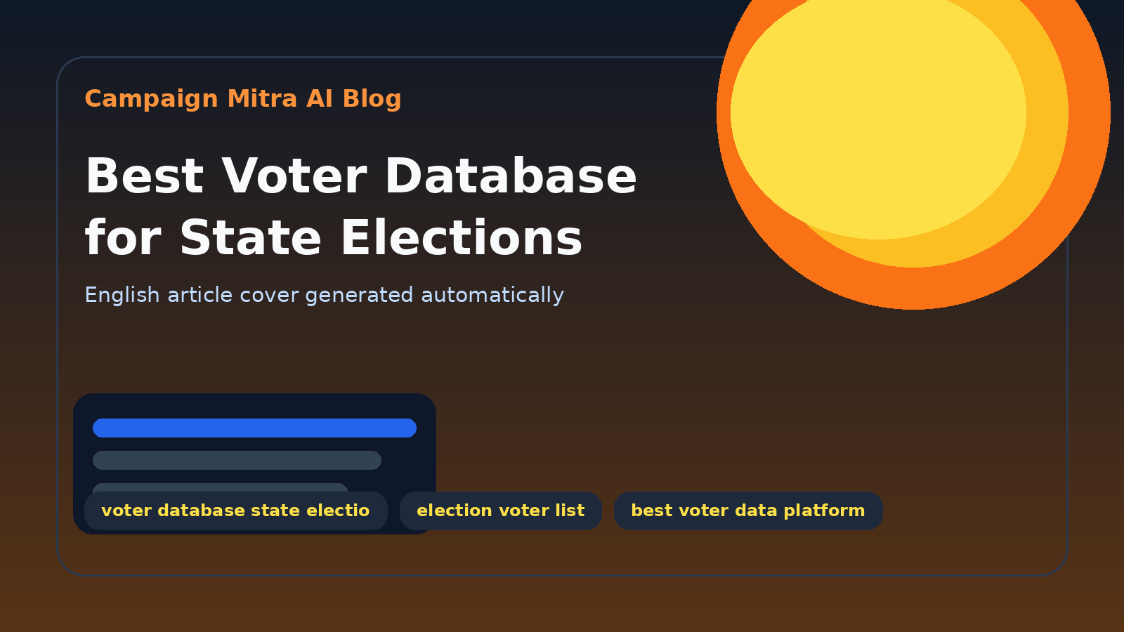 Best Voter Database for State Elections
