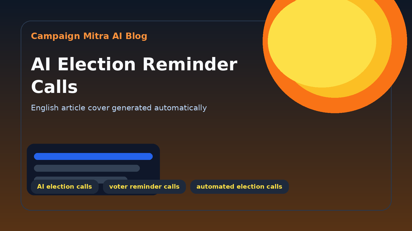 AI Election Reminder Calls