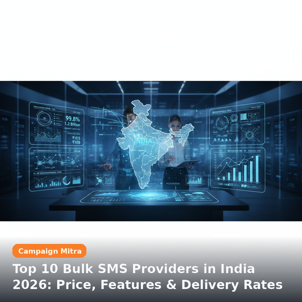 Top 10 Bulk SMS Providers in India 2026: Price, Features & Delivery Rates Compared