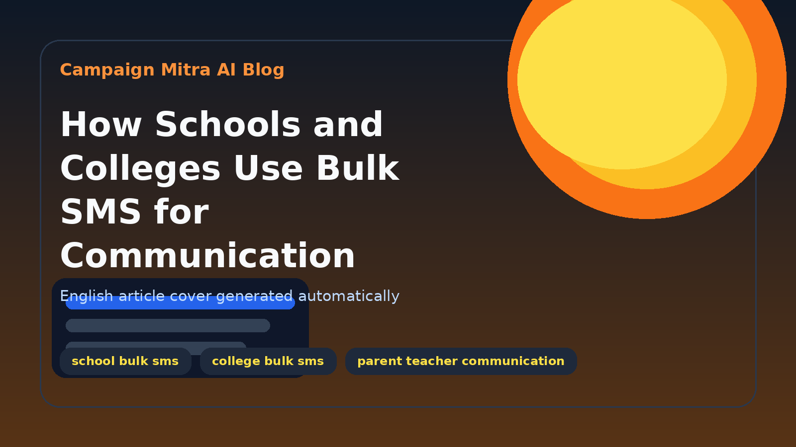 How Schools and Colleges Use Bulk SMS for Communication