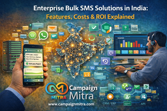 Enterprise Bulk SMS Solutions in India: Features, Costs & ROI Explained