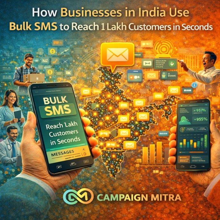 How Businesses in India Use Bulk SMS to Reach 1 Lakh Customers in Seconds