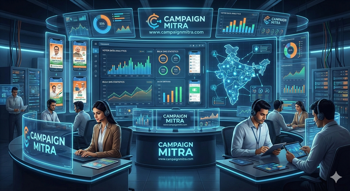 India’s #1 Election Campaign Software | Voter Management, Bulk SMS & Political Posters